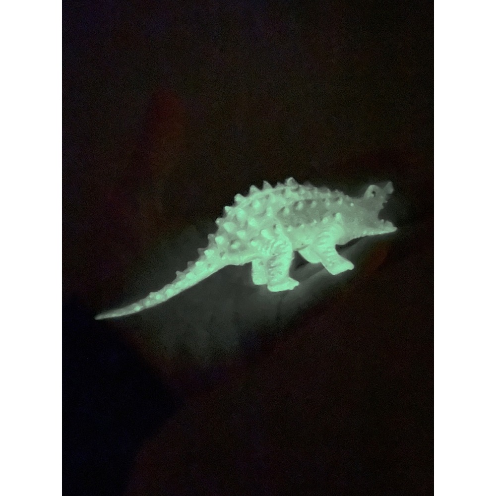 Vtg 1980s‎ Glow In The Dark panoplosaurus / ankylosaurus Dinosaur Toy Figure